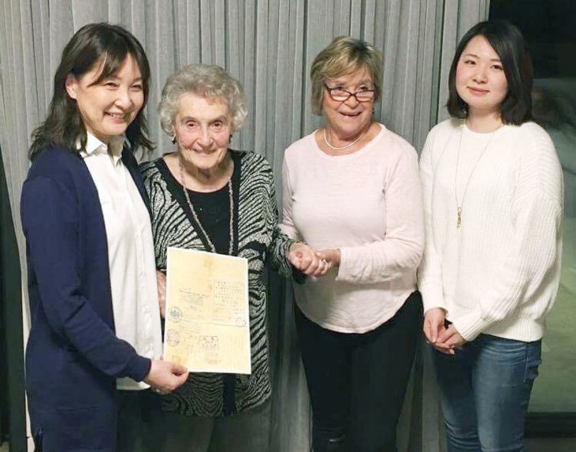Внучка японского Оскара Шиндлера приехала в Австралию для встречи со спасенной еврейской женщиной